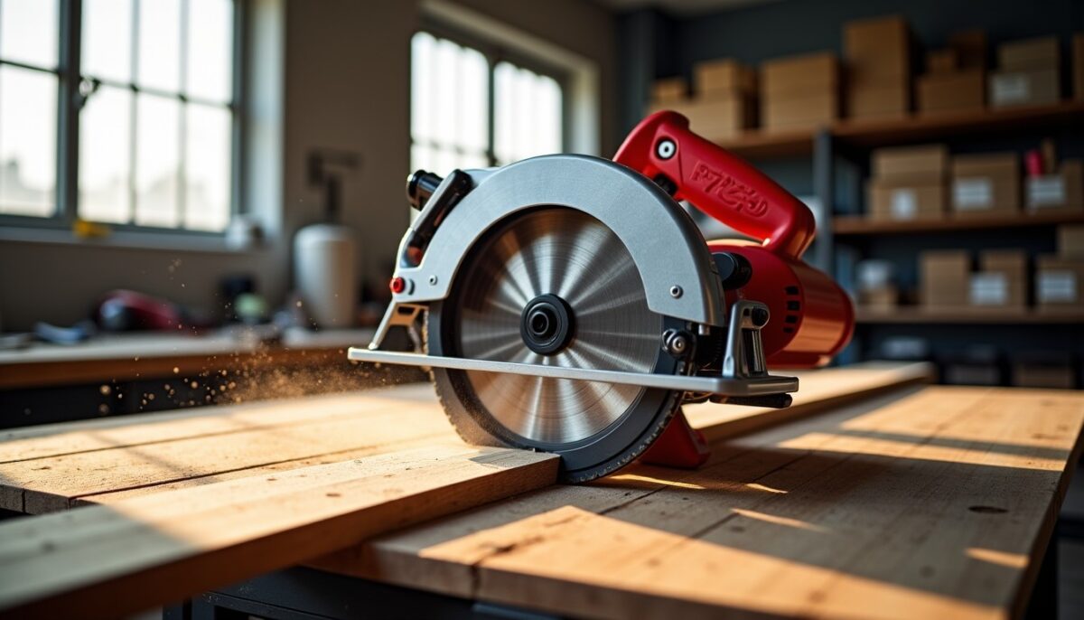 Scie circulaire RaceTools : alliez puissance et précision pour des travaux impeccables